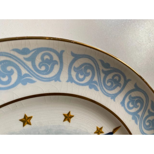 Ceramic Vintage 1974 Avon Freedom Collector's Plate - Flag, Eagle & Drum" Wedgwood Edt For Sale - Image 7 of 8