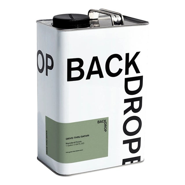 Not Yet Made - Made To Order BACKDROP Standard Finish Interior Paint in Drive-Thru Safari (Soft Green That Skews Warm) - 1 Gallon For Sale - Image 5 of 5