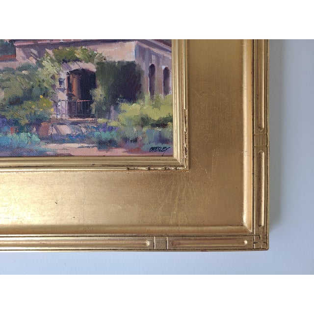 Tan Ron Chesley Plein Air Oil Painting of the Old Mill in San Marino, California For Sale - Image 8 of 12