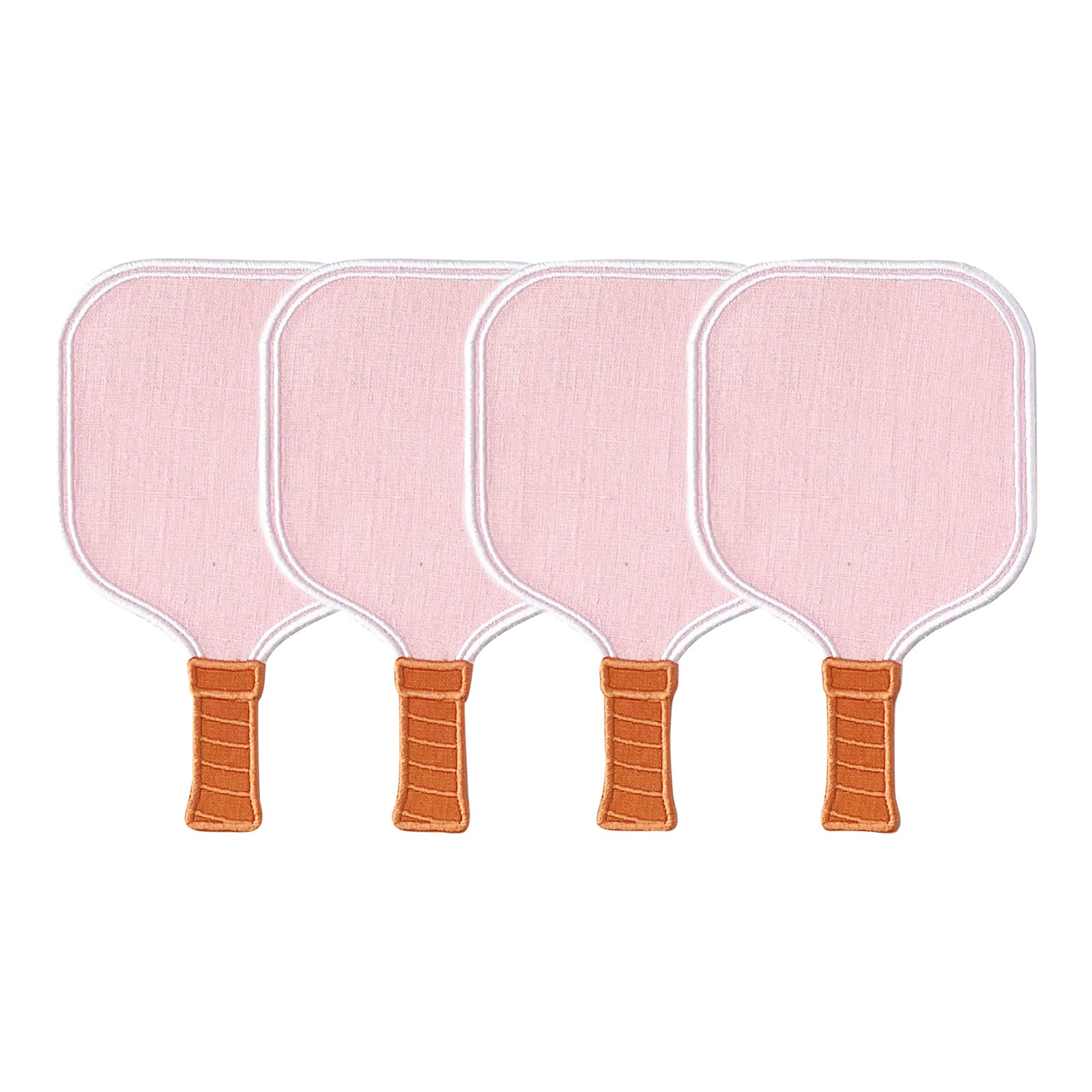 Pink Pickleball Paddle Cocktail Napkins, Set of 4 Chairish
