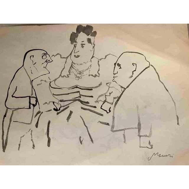 Mino Maccari, The Main Prey, 1955, Ink For Sale - Image 3 of 3