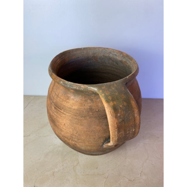 Antique Rustic Terracotta Water Jug, Mediterranean Style For Sale - Image 4 of 11