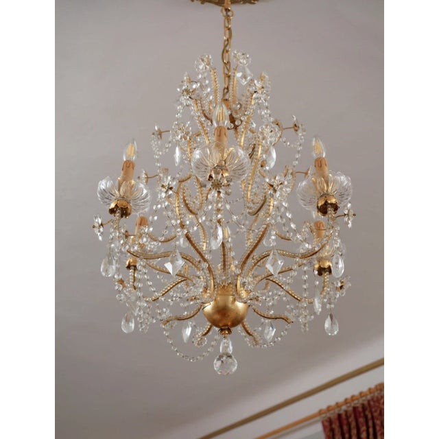 2000 - 2009 Italian Crystal Chandelier Mechini Firenze For Sale - Image 5 of 16