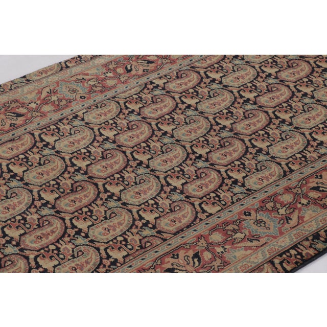Rug & Kilim Vintage Persian Boteh Sarouk Runner, Polychromatic With Floral Patterns - Rug & Kilim For Sale - Image 4 of 9