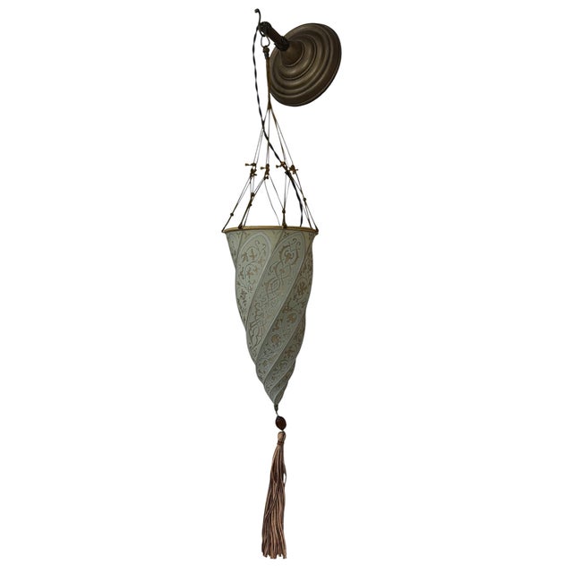 The Fortuny Silk Cesendello Light - A "cesendello", or sanctuary lamp, has its roots in Rome and Byzantium, and later...