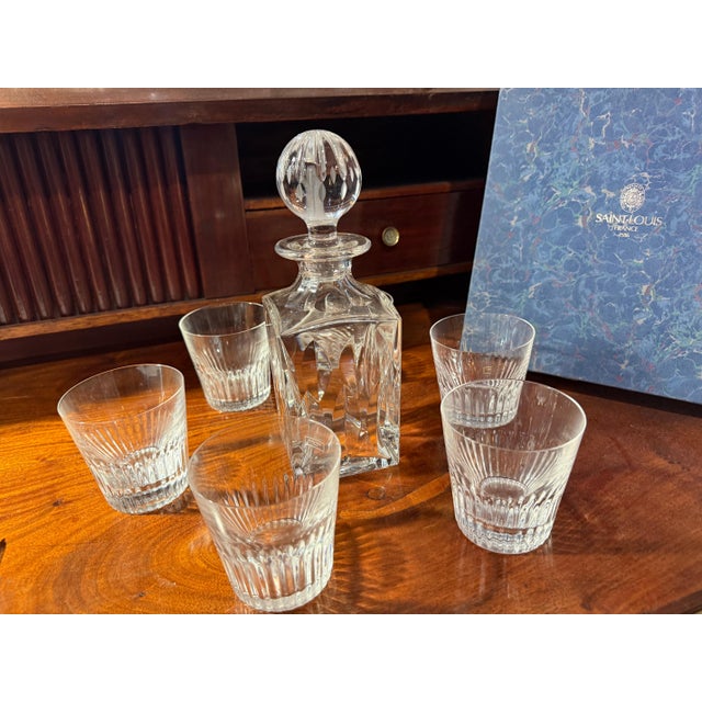 1960s Saint Louis Crystal Whiskey Service, 1960s, Set of 7 For Sale - Image 5 of 13