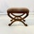 1970s Vintage French Empire Neoclassical Hollywood Regency Style X-Base Bench For Sale - Image 10 of 15