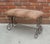 Fireside Iron Bench Spanish Mission Arts and Crafts For Sale - Image 10 of 10