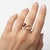Metal Pear Garnet 14k Gold Ring, Size 7.5 For Sale - Image 7 of 10