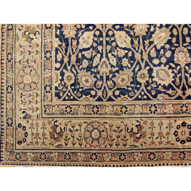 Persian Antique Persian Tabriz Oriental Carpet in Room Size with Repeating Design For Sale - Image 3 of 5