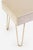 Brass Montage Ottomans on Brass Hairpin Legs - A Pair For Sale - Image 8 of 9