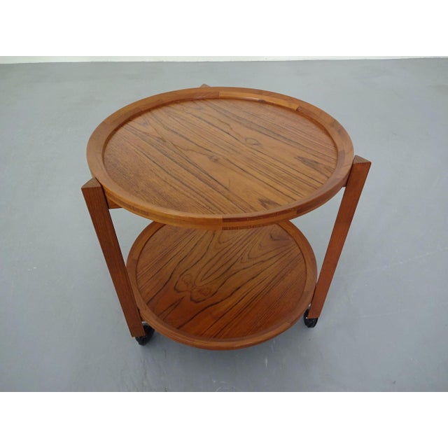 1960s Vintage Teak Serving Trolley from Sika Møbler, Denmark, 1960s For Sale - Image 5 of 16