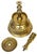 Large Dutch Baroque Engraved & Pierced Brass Chamber Candlestick Ventilated Base For Sale In West Palm - Image 6 of 18