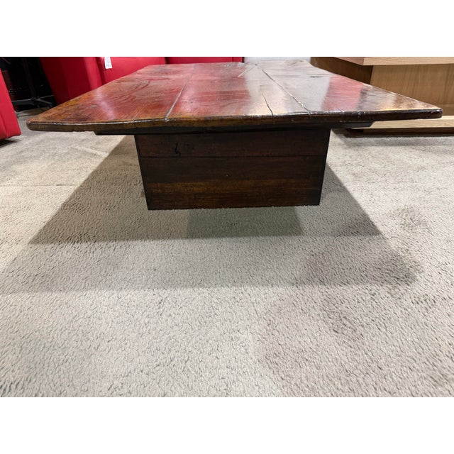 Contemporary Live Wood Low Coffee Table For Sale - Image 3 of 5