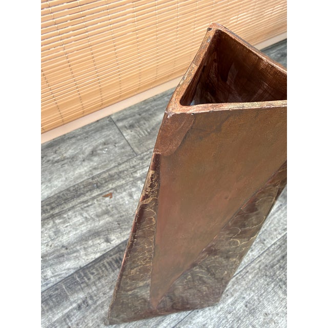 Hollywood Regency Mottled Bronze Ceramic Panthers Pedestal Coffee Table. Circa 1970s For Sale - Image 13 of 15