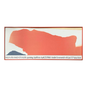 Original Helen Frankenthaler 1968 André Emmerich Gallery Abstract Exhibition Poster, Framed