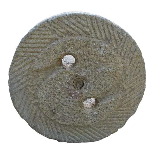 1930s Granite Mill Water Fountain Stone 4 For Sale