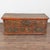 19th century Hungarian flat-top trunk crafted in pine. This trunk retains its original hand painted finish in traditional...