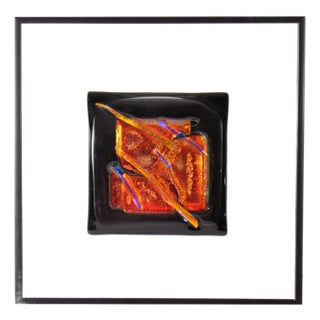 2003 Glass Fusion Dichroic Glass Wall Hanging by Syed Ahmad For Sale