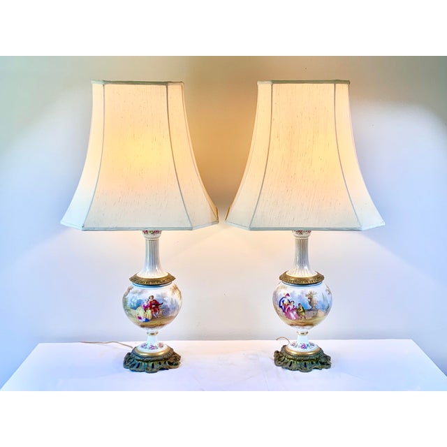 Antique Victorian Table Lamps-A Pair For Sale - Image 13 of 13