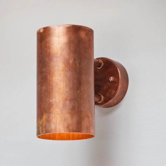 Hans-Agne Jakobsson C 627/110 'Rulle' Raw Copper Outdoor Sconce For Sale - Image 11 of 12