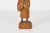 Folk Art 1970's Caron Hand-Carved Wood Figurine of Elderly Woman With Basket For Sale - Image 3 of 8