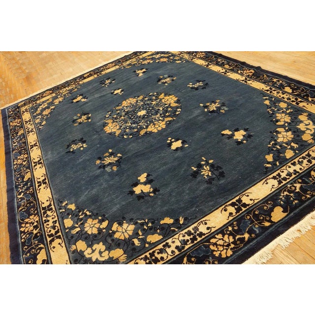 Antique Chinese Peking Rug 7' 9" X 9' 9" For Sale - Image 10 of 10