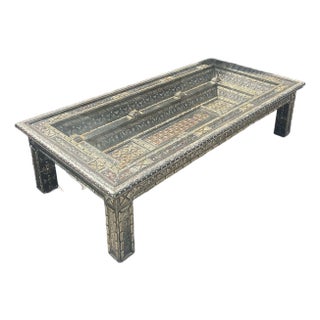 1910s Moroccan Antique Hand Crafted Table For Sale