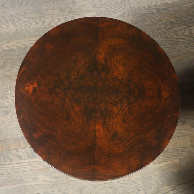 This Art Deco Machine Age side table, crafted in circa 1935, captures the sleek, geometric essence of the Machine Age...