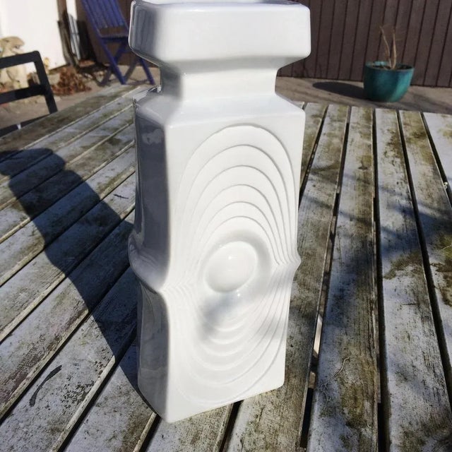 Patterned Bisque Porcelain Vase from KPM, 1970s For Sale - Image 6 of 7