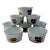 Vintage Set of 8 English Royal Worcester Evesham Gold Ramekins For Sale