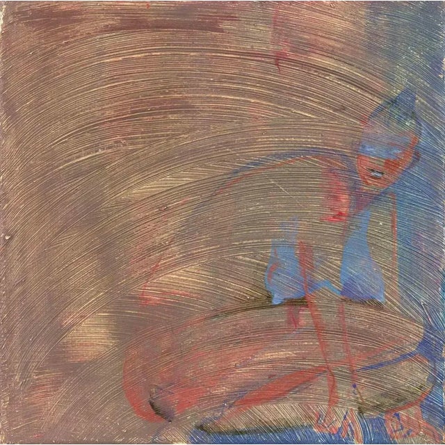 Untitled is a mixed-media original painting (natural pigments and oil on canvas) realized in 2018 by Anastasia Kurakina....