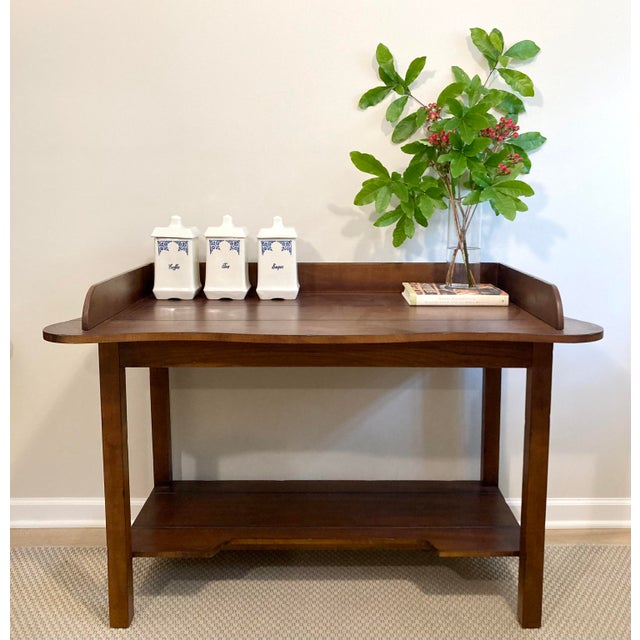 A versatile table that would make a great work from home area, a serious (and fun) coffee station, dry bar or server....