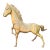 1960s Large Hollywood Regency Brass Horse Sculpture For Sale