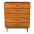 1960s Mid-Century Lane Acclaim Dovetail Walnut Tall Dresser For Sale