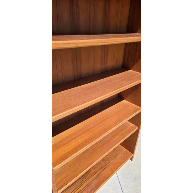 Vintage Danish Mid Century Modern Bookcase Made in Denmark #2 For Sale - Image 11 of 18