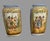 Antique Old Paris Porcelain Pair Vases Hand Painted Figural Scenes Blue Gilt 11” For Sale - Image 10 of 11