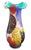 A colourful blown glass vase with aventurine stone by A.Ve.M (Arte Vetraria Muranese), Italy. Aventurine is a variety of...