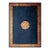 1920s Antique Blue Navy Grand Scale Medallion Knotted Wool Chinese Art Deco Rug For Sale