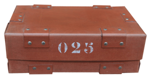French Red Bank Bullion Boxes, 1940s, Set of 6