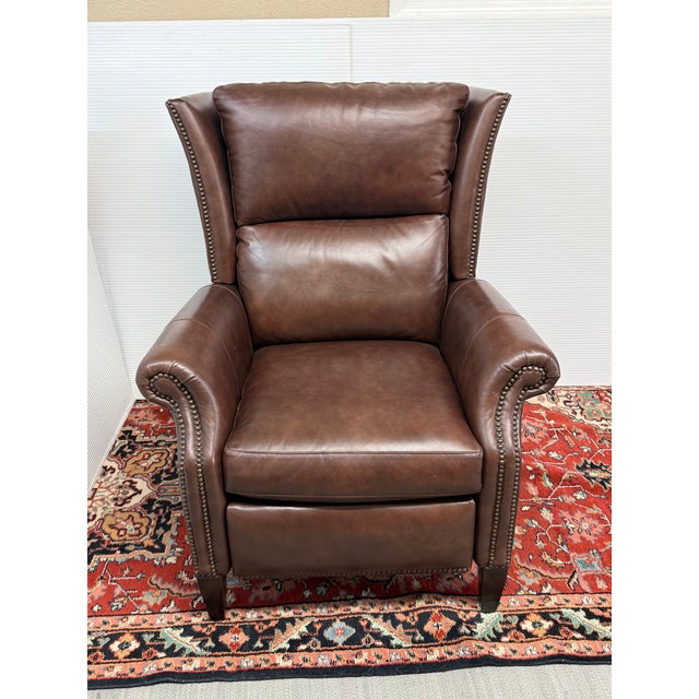 Traditional Hancock and Moore Sami Power Recliner For Sale - Image 3 of 11