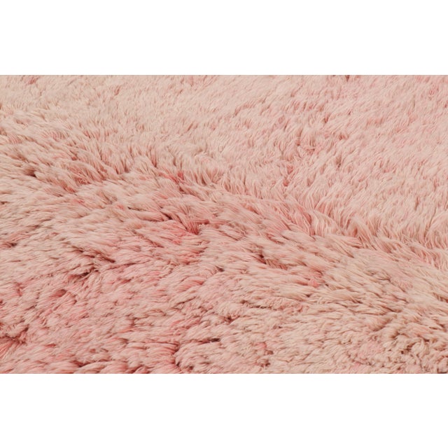 2010s Rug & Kilim’s Oversized Moroccan Rug in Light Pink High Pile For Sale - Image 5 of 6