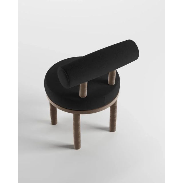 Modern Modern Moca Chair in Boucle and Smoked Oak by Collector Studio For Sale - Image 3 of 5