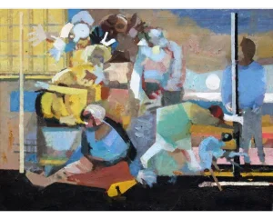 Victor Karnauh, Thoughts, Oil on Canvas, 1990s