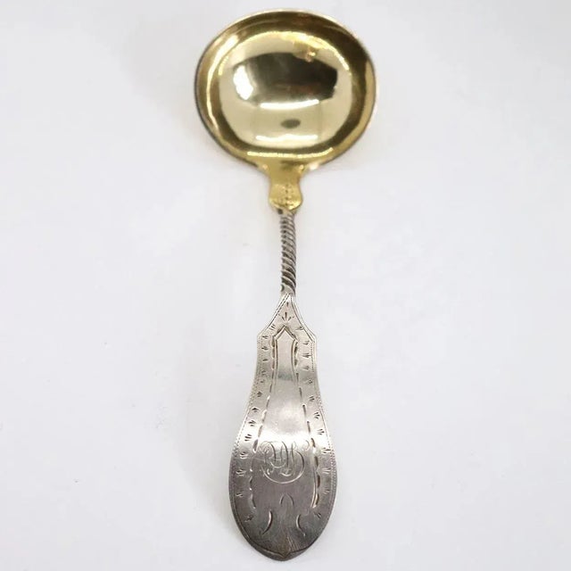 With monogram. With original leather case. MAKER Charles Bein (Baltimore, MD, 1858-95) MARKS Stamped: C. Bein WEIGHT 28...