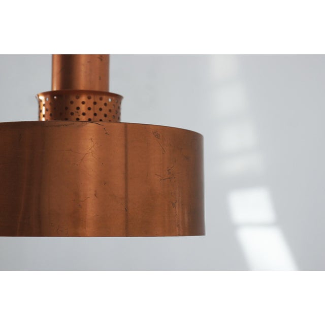 Mid-Century Modern Copper T292 Ceiling Lamp by Hans-Agne Jakobsson for Hans-Agne Jakobsson Ab Markaryd, 1950s For Sale - Image 3 of 7