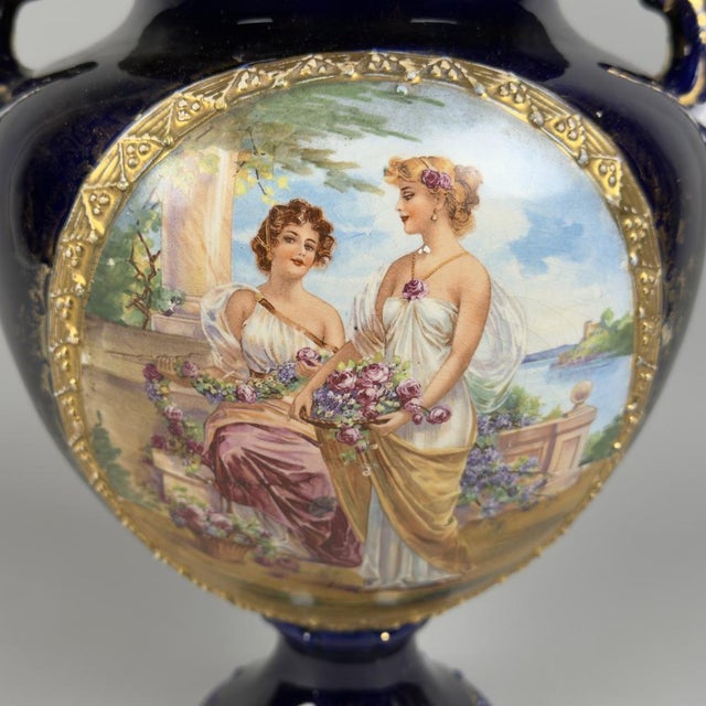 Antique Majolica Vase from Josef Strnact, 1890s For Sale - Image 10 of 16