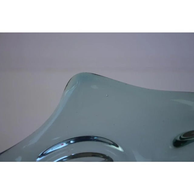 Mid-Century Modern Czech Art Glass Bowl by Chribska, 1960s For Sale - Image 11 of 13