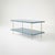 Handcrafted Satin Sea Reflection Painted Two-Layer Coffee Table With Brass Bamboo Legs For Sale In New York - Image 6 of 7