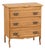 20th Century Danish Small Pine Chest of Three Drawers Nightstand For Sale